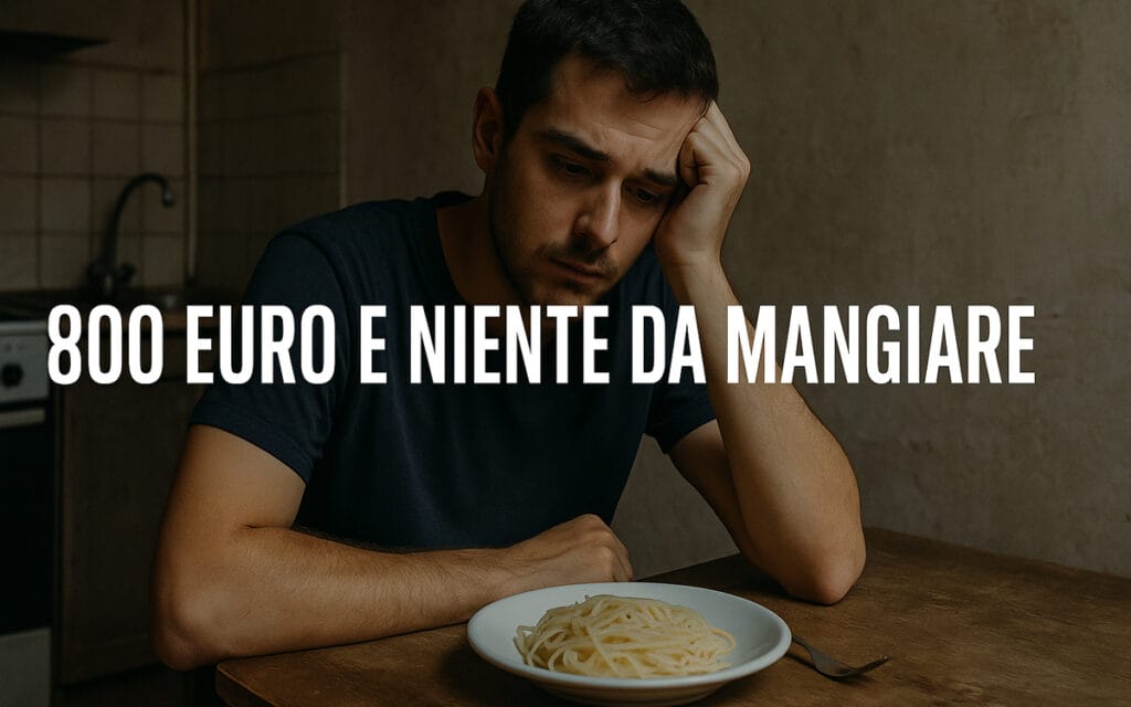 800 euro e niente da mangiare