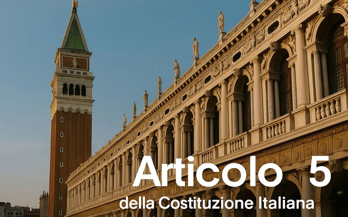 Articolo 5: autonomia locale e unità della Repubblica