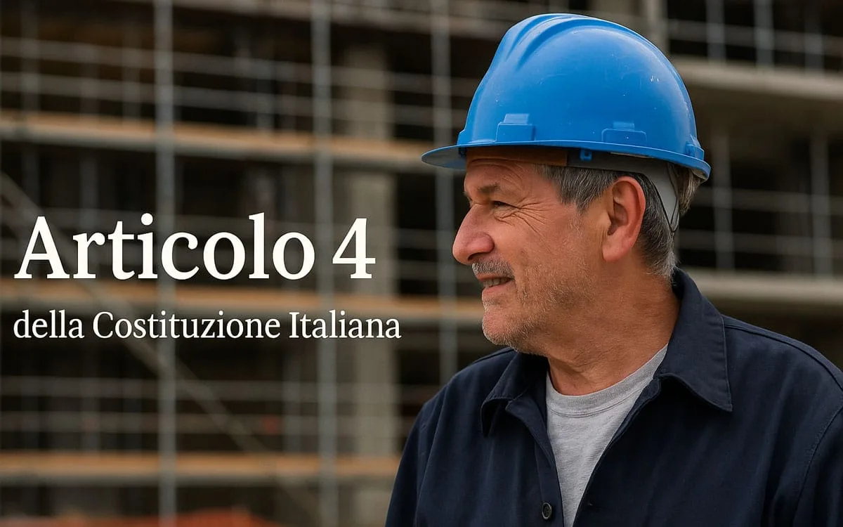 Articolo 4 – Diritto al lavoro e dovere di contribuire