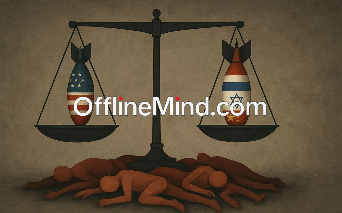 La bomba buona, la bomba cattiva – ipocrisia globale