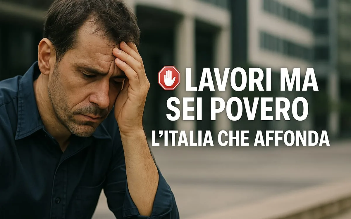 Lavori ma sei povero: l’Italia che affonda