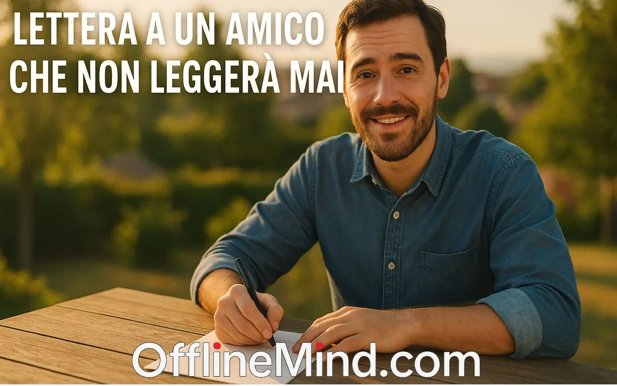 Lettera a un amico che non leggerà mai