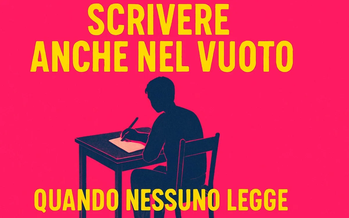 Scrivere anche nel vuoto, quando nessuno legge