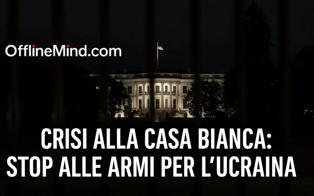 Crisi alla Casa Bianca: stop alle armi per l’Ucraina