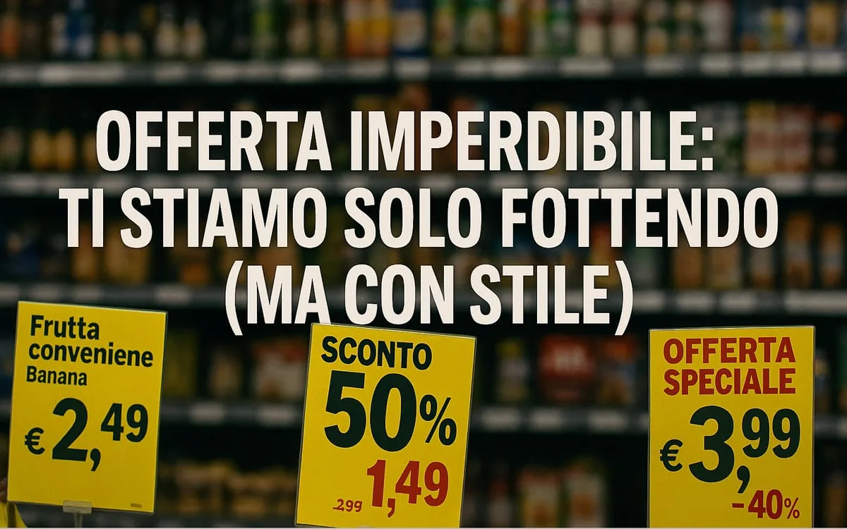 Prezzi gonfiati e finti sconti: la truffa quotidiana