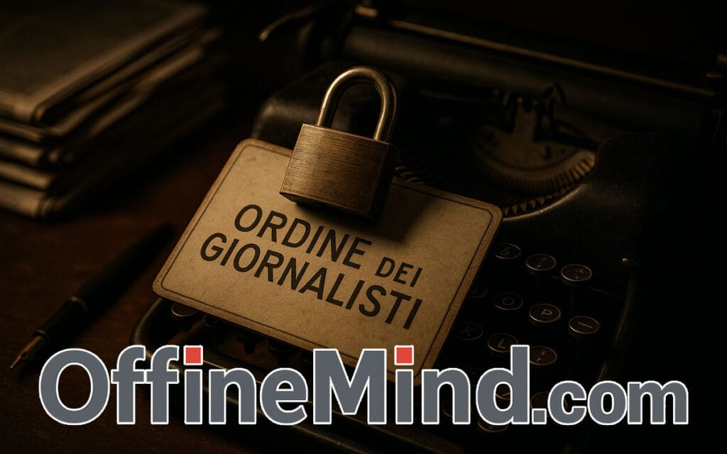 Ordine dei Giornalisti con lucchetto – libertà di stampa e censure
