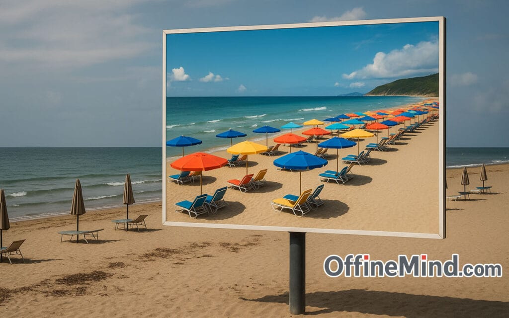 spiaggia vuota spiaggia piena