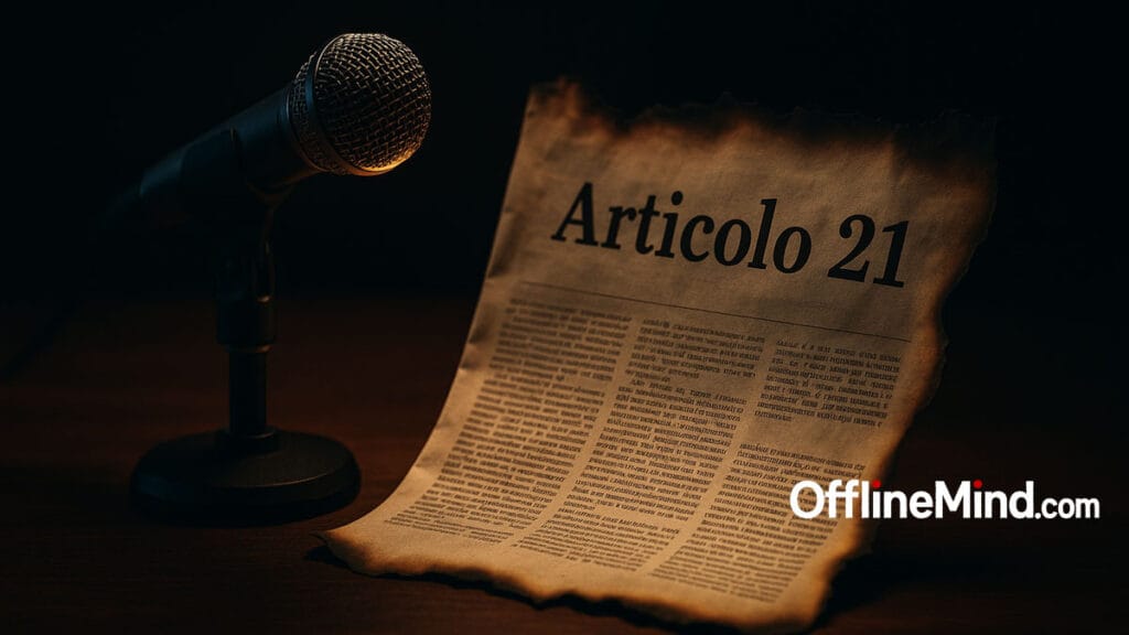 articolo 21 costituzione italiana