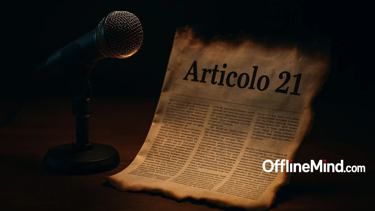 Articolo 21 e il coraggio di dire la verità