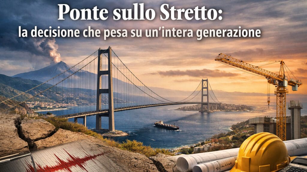 Ponte sullo stretto di Messina immagine simbolica