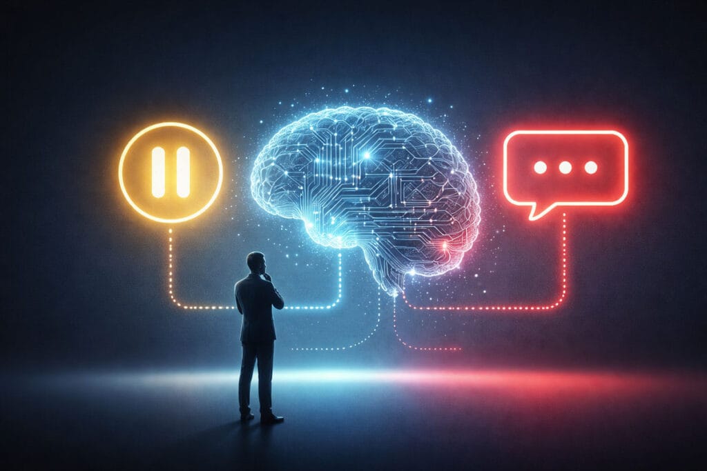 Quando l’intelligenza artificiale si ferma il valore del silenzio nelle decisioni