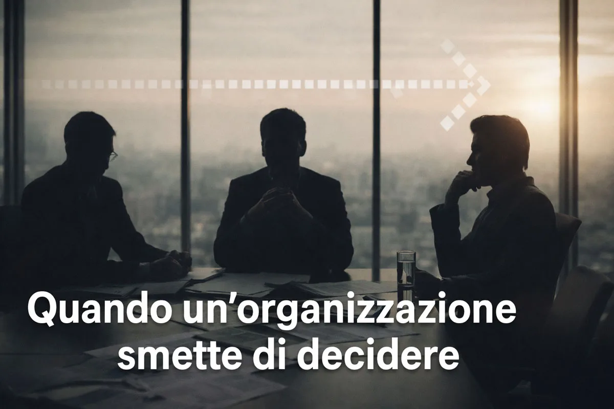 Quando un’organizzazione smette di decidere