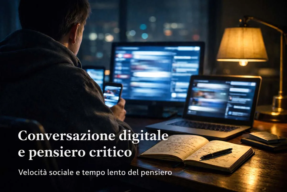 Perché la conversazione digitale sbriciola il tempo lento e la riflessione profonda