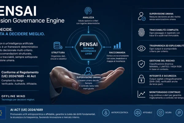 PENSAI e AI Act: governance decisionale verificabile