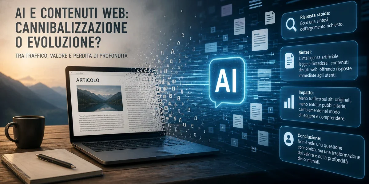 AI e contenuti web: cannibalizzazione o evoluzione del valore?