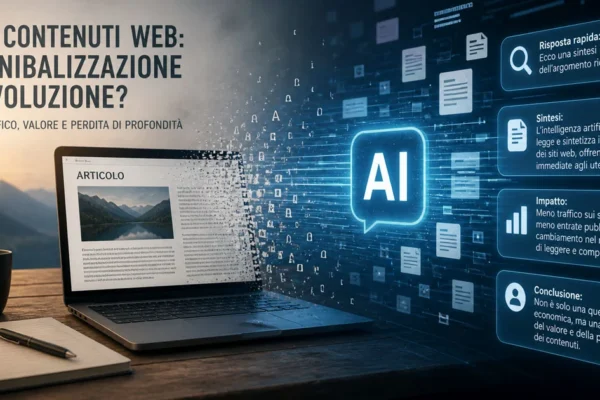 AI e contenuti web: cannibalizzazione o evoluzione del valore?