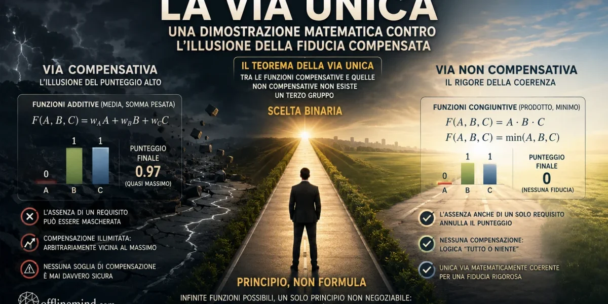 La via unica della fiducia algoritmica: dimostrazione matematica