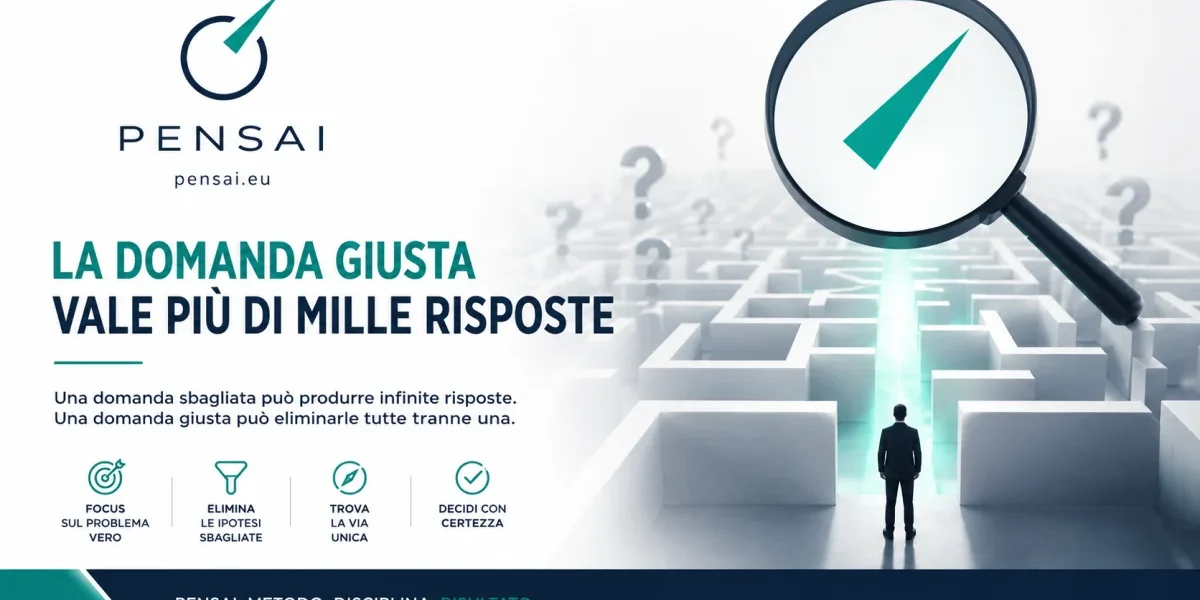 La domanda giusta vale più di mille risposte
