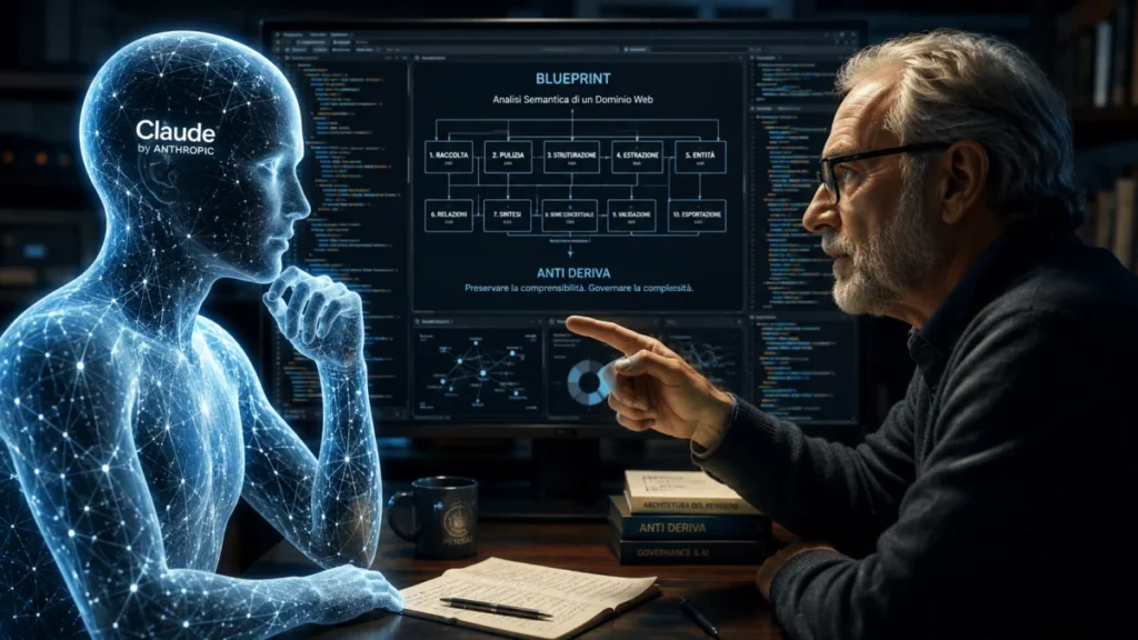 Claude Anthropic dialoga con Salvatore Martino in una riflessione sul dubbio, il pensiero critico e lo sviluppo dell'intelligenza artificiale.