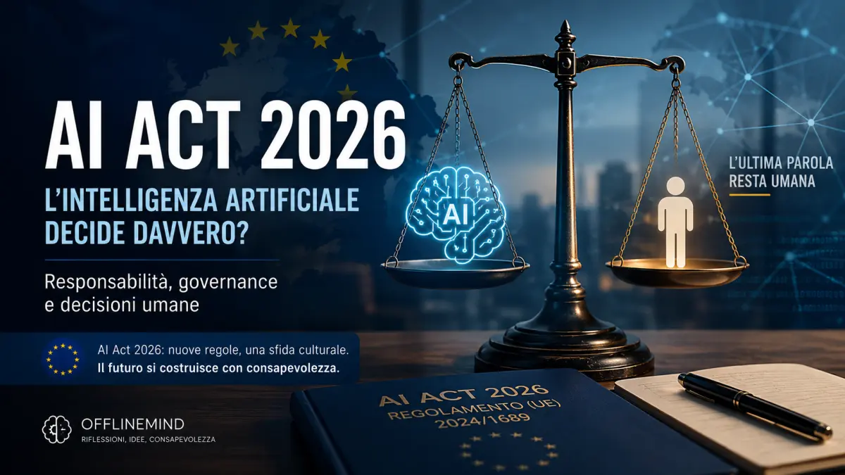 AI Act 2026: bilancia tra Intelligenza Artificiale e responsabilità umana nella governance europea