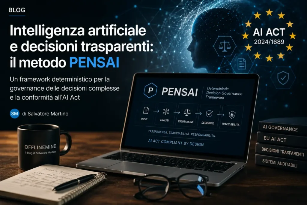 Framework PENSAI per la governance decisionale con trasparenza, tracciabilità e supporto ai requisiti dell'AI Act
