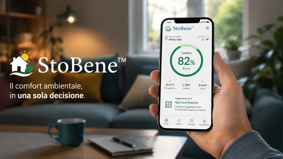 Notebook con la web app StoBene™ basata sul framework PENSAI, esempio di progettazione Human First e uso consapevole dell'intelligenza artificiale.