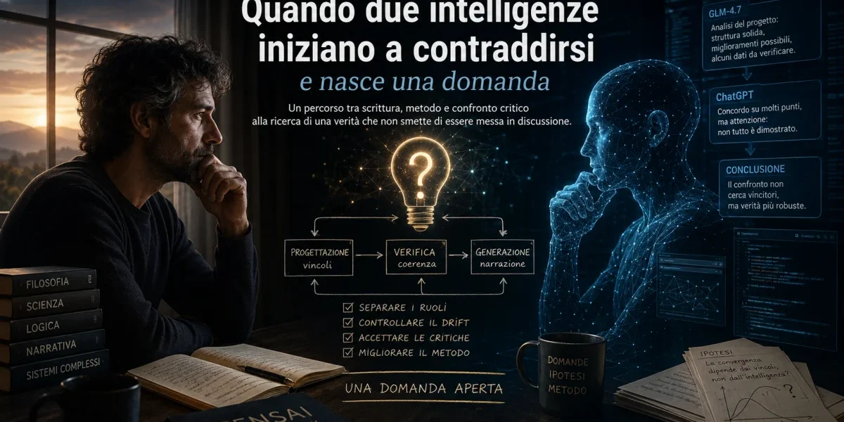 Quando due intelligenze iniziano a contraddirsi (e nasce una domanda)