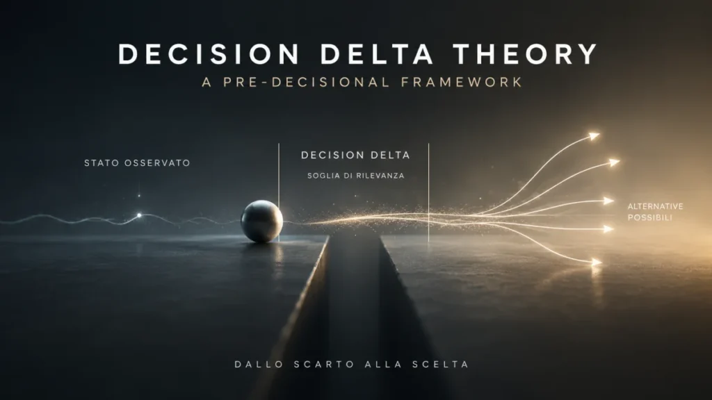 Decision Delta Theory: framework pre-decisionale per l'origine dei processi decisionali