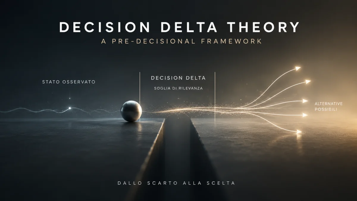 Decision Delta Theory: framework pre-decisionale per l'origine dei processi decisionali