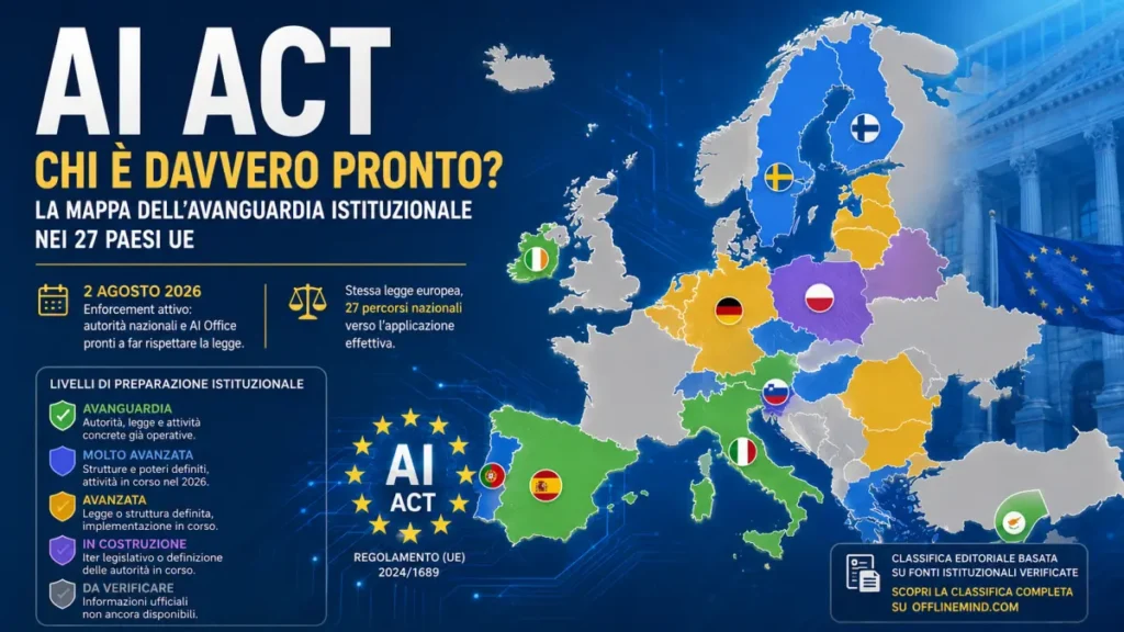 AI Act e avanguardia istituzionale nei Paesi UE nel 2026
