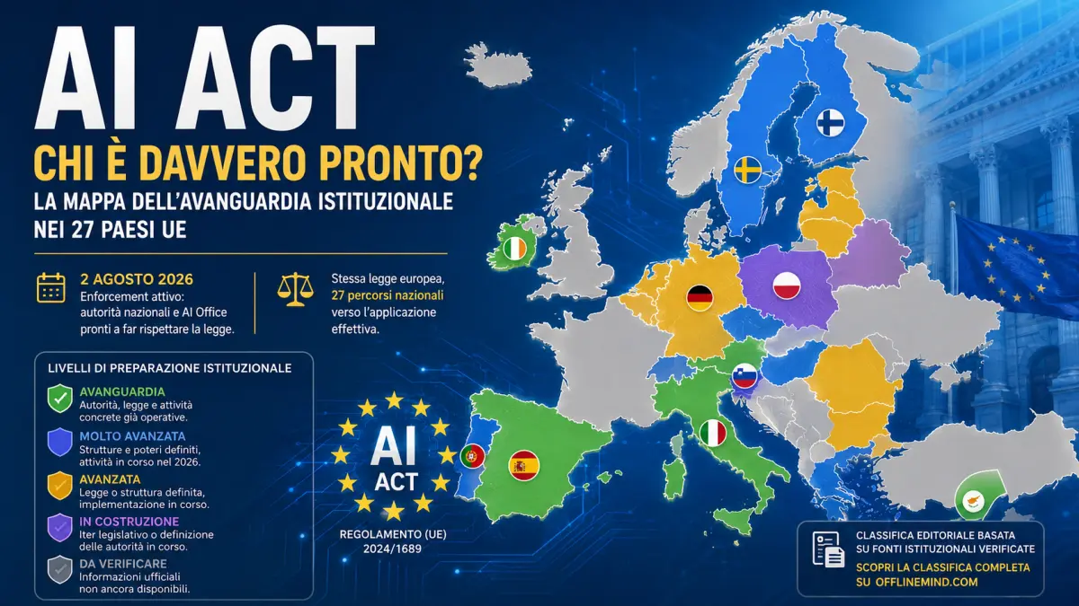 AI Act e avanguardia istituzionale nei Paesi UE nel 2026