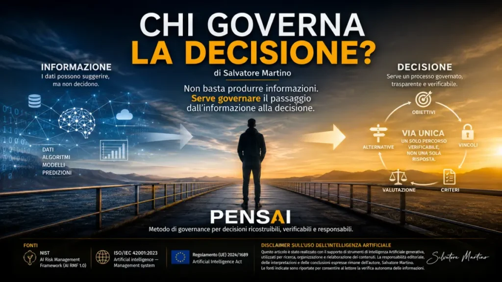 Chi governa la decisione? PENSAI e governance dell'intelligenza artificiale