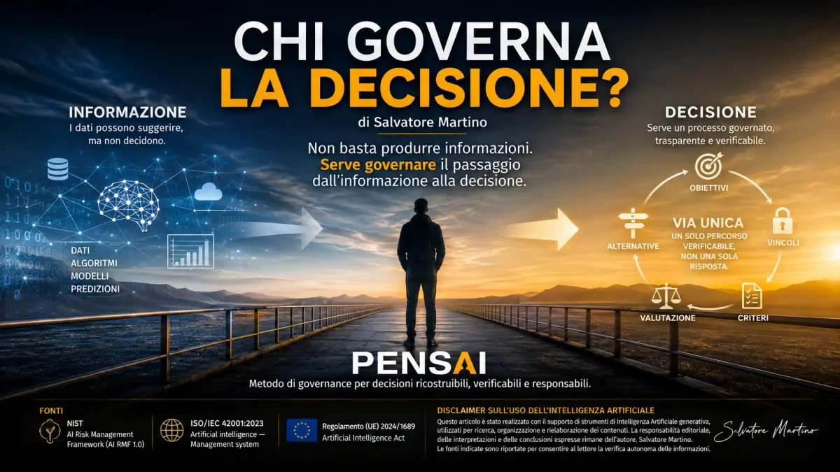 Chi governa la decisione? PENSAI e governance dell'intelligenza artificiale