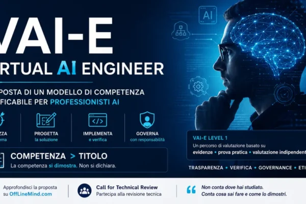 VAI-E Virtual AI Engineer e modello di competenze AI verificabili