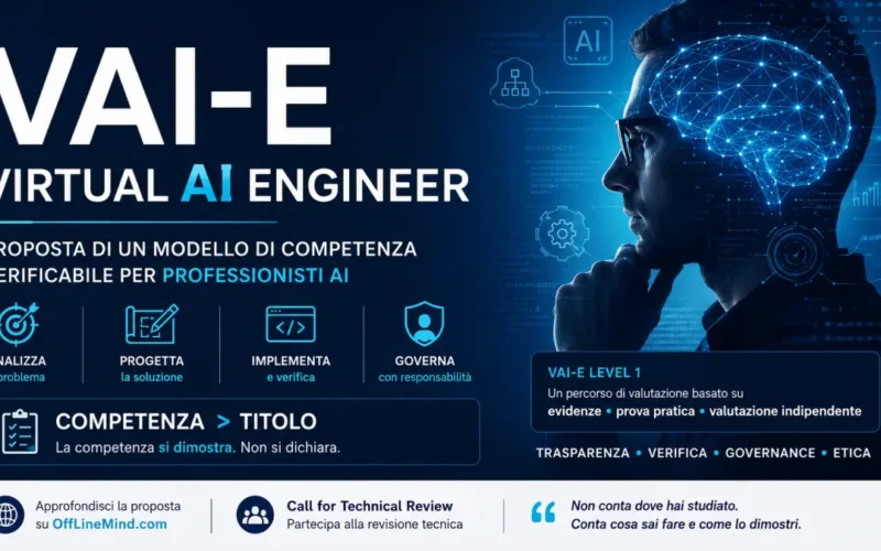 VAI-E Virtual AI Engineer e modello di competenze AI verificabili