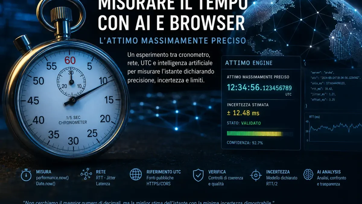 Attimo Massimamente Preciso: cronometro, AI e browser per la misurazione del tempo