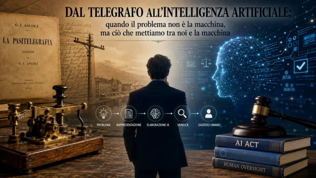 Pasitelegrafia di Ascoli e governance dell’intelligenza artificiale: dal telegrafo al giudizio umano
