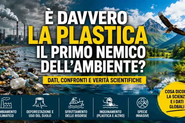 È davvero la plastica il primo nemico dell’ambiente? Confronto tra inquinamento da plastica e principali pressioni ambientali