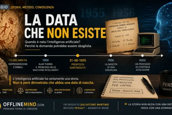 La storia dell'intelligenza artificiale dalla rappresentazione umana a Dartmouth 1955 e 1956