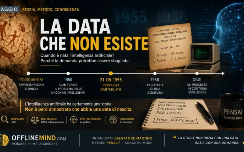 La storia dell'intelligenza artificiale dalla rappresentazione umana a Dartmouth 1955 e 1956
