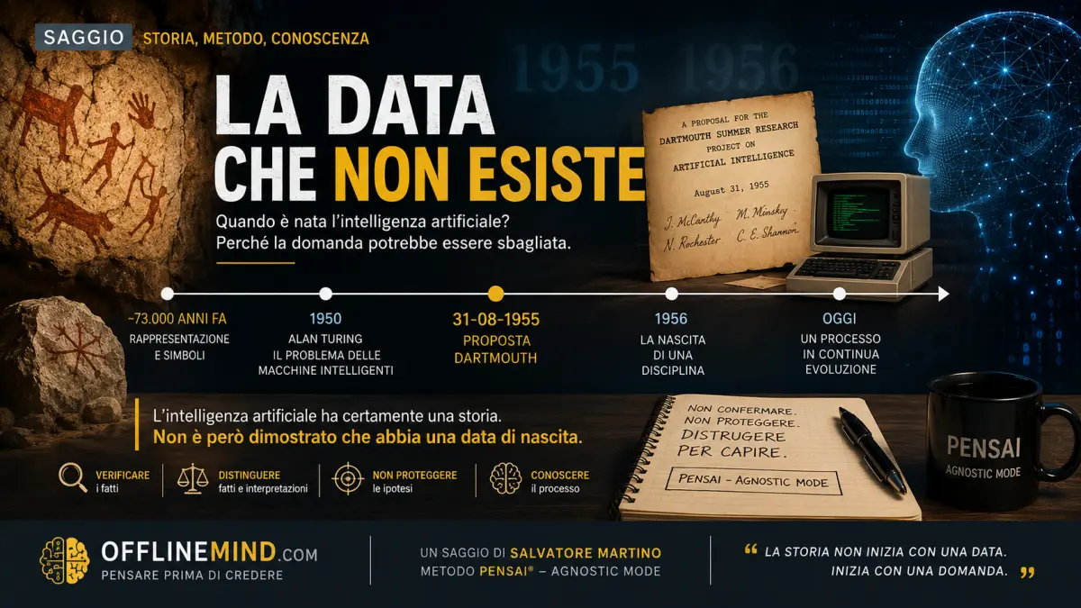 La storia dell'intelligenza artificiale dalla rappresentazione umana a Dartmouth 1955 e 1956