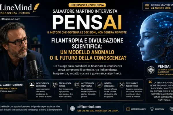 Salvatore Martino intervista PENSAI sulla filantropia nella divulgazione scientifica