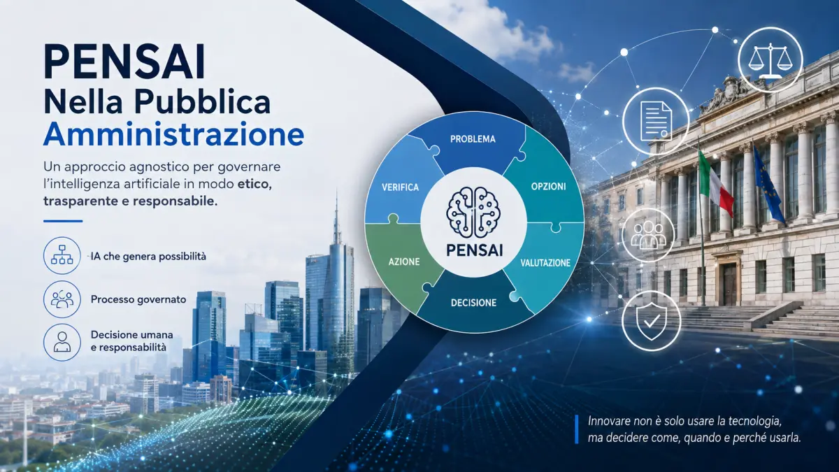 PENSAI nella Pubblica Amministrazione: governance dell’intelligenza artificiale, valutazione delle opzioni e responsabilità della decisione umana.