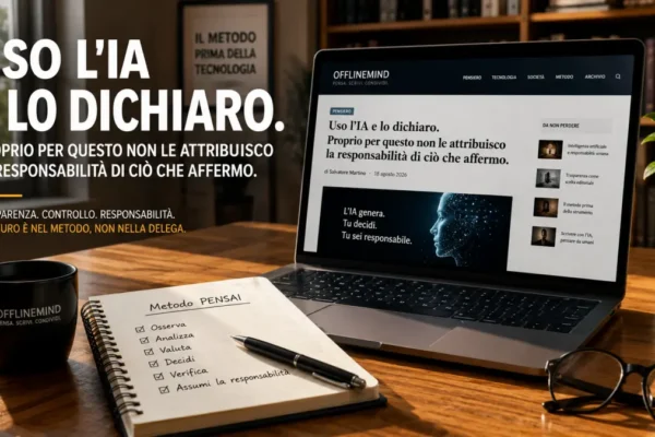 Uso dell'IA nella scrittura e responsabilità umana