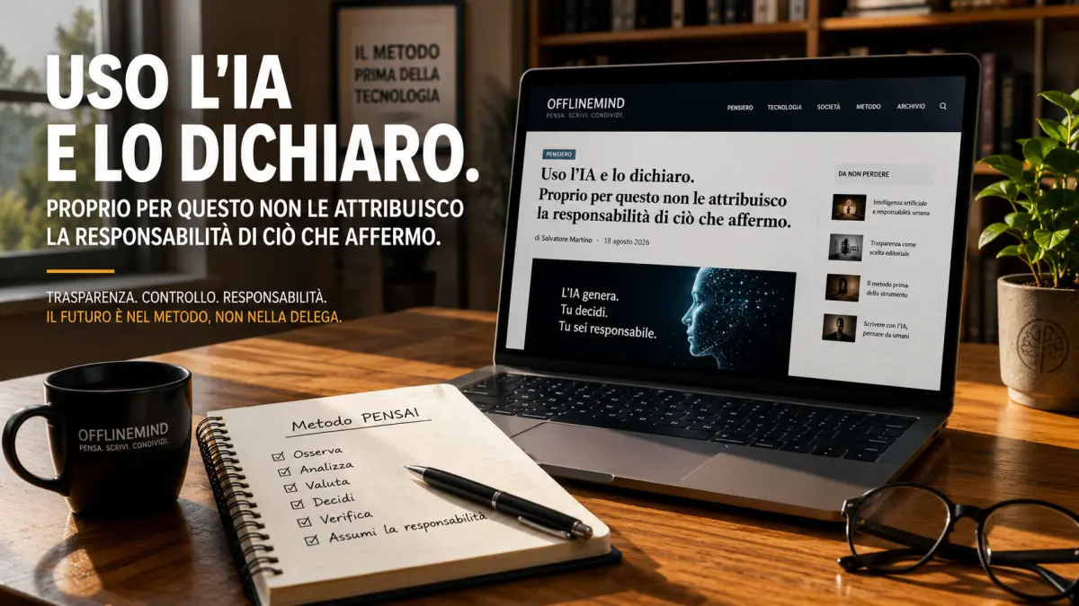 Uso dell'IA nella scrittura e responsabilità umana