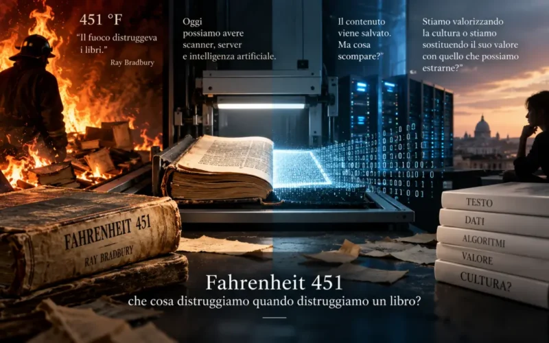 Fahrenheit 451, libro trasformato in dati attraverso scansione e intelligenza artificiale