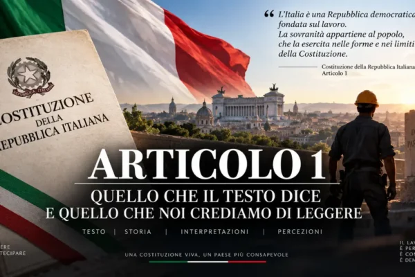 Articolo 1 della Costituzione italiana, Repubblica, lavoro e sovranità popolare