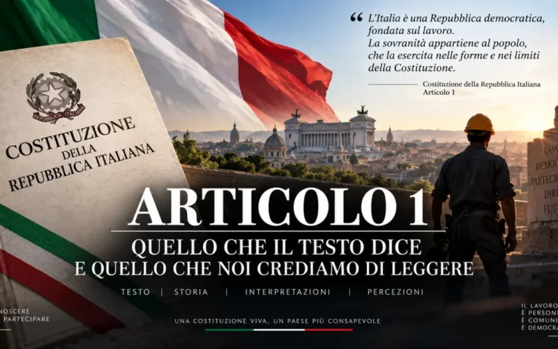 Articolo 1 della Costituzione italiana, Repubblica, lavoro e sovranità popolare