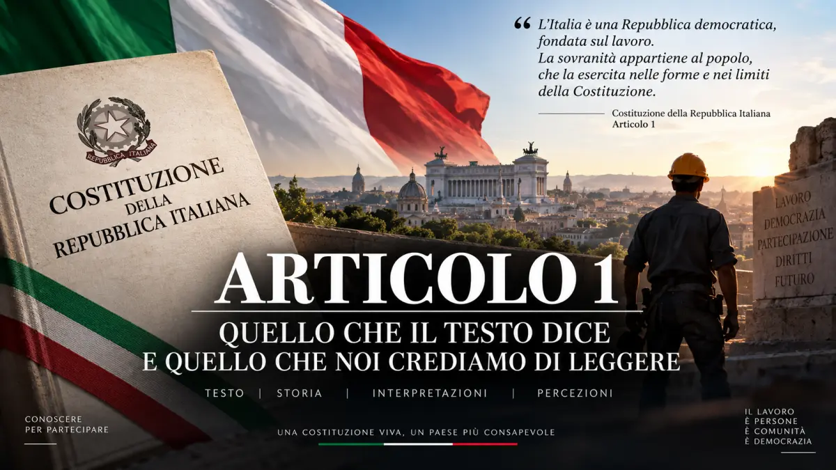 Articolo 1 della Costituzione italiana, Repubblica, lavoro e sovranità popolare