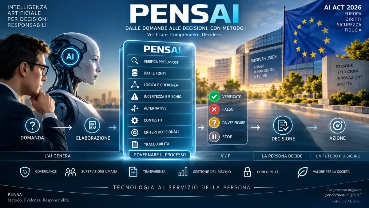 PENSAI e AI Act 2026: governance, verifica dell’AI e supervisione umana